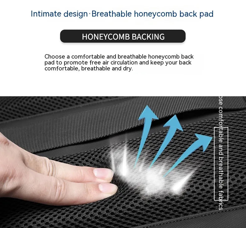 Men's Multifunctional Vacuum Travel Backpack with Laptop Compartment