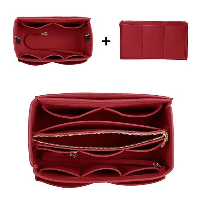 Bag Insert Organizer/ Tote Bag Insert Organizer/ Make Up Organizer/ Travel Item - SecureTravelGlow