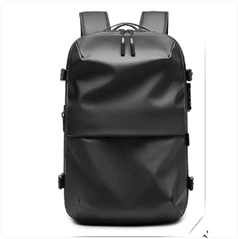 Men's Multifunctional Vacuum Travel Backpack with Laptop Compartment