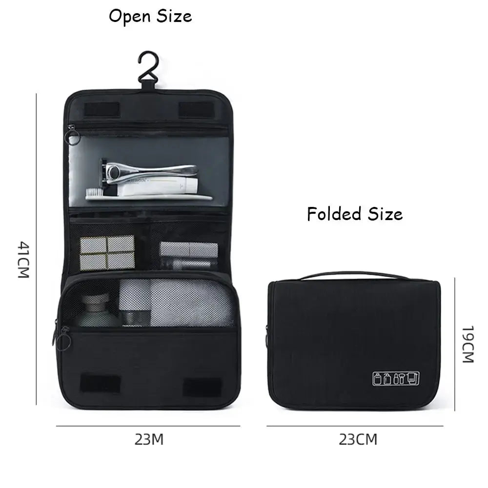 Foldable Toiletry Bag Organizer/ Travel Organizer Pack Safe/ Cosmetic Organizer - SecureTravelGlow