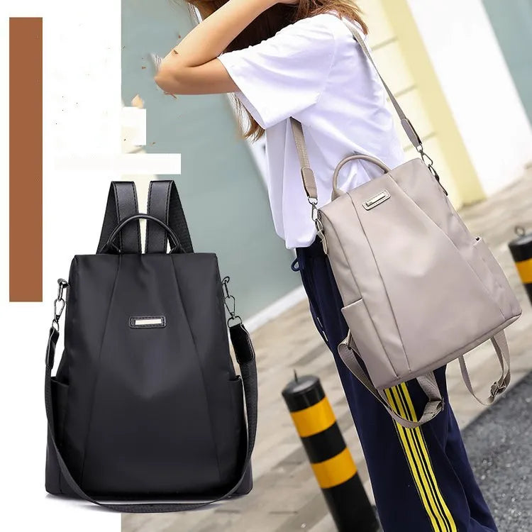 Women's Anti-theft Nylon Travel Backpack - SecureTravelGlow