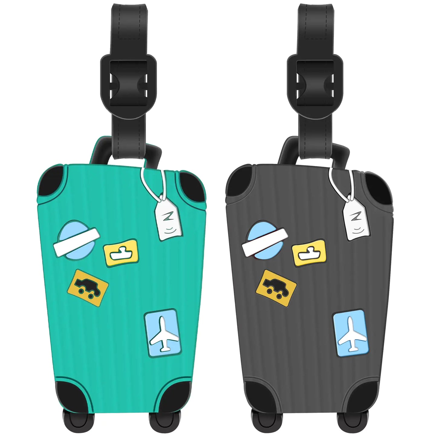 EcoSoft Luggage Tags 2-Pack