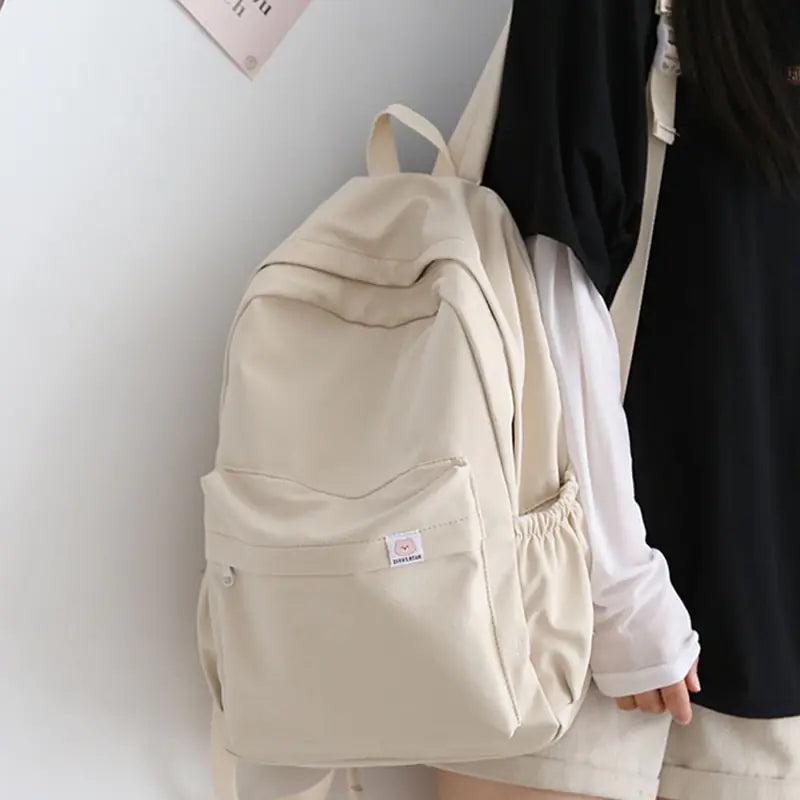 Female Travel Bag/ Pastel Aesthetic Back pack/ School bag - SecureTravelGlow