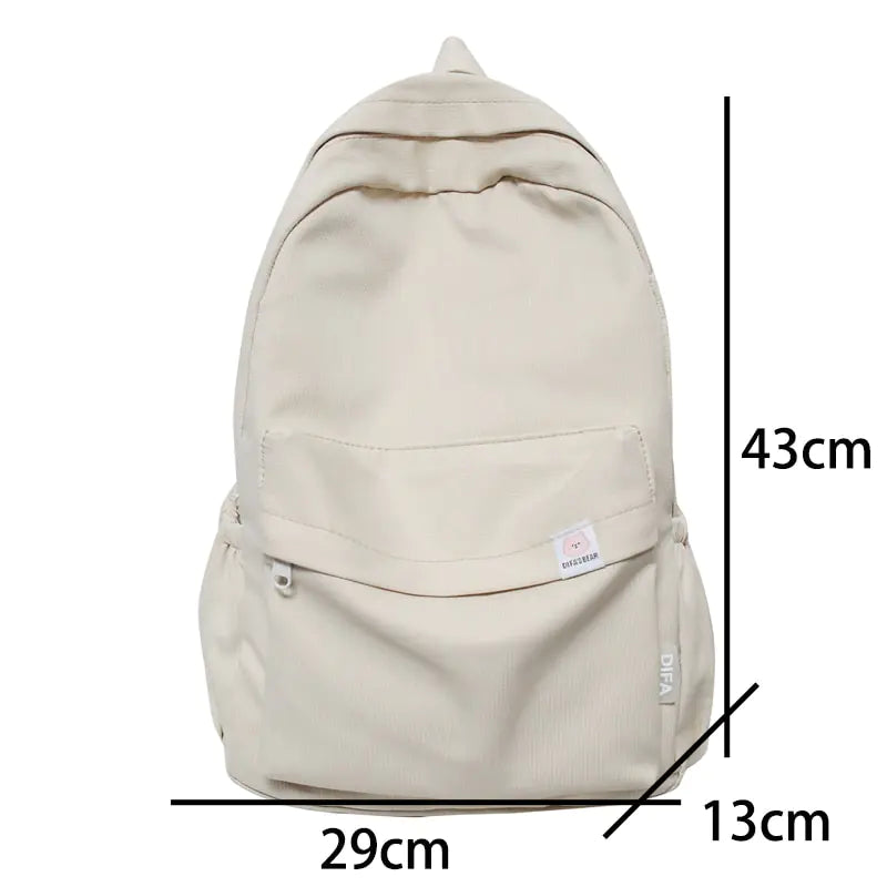 Female Travel Bag/ Pastel Aesthetic Back pack/ School bag - SecureTravelGlow