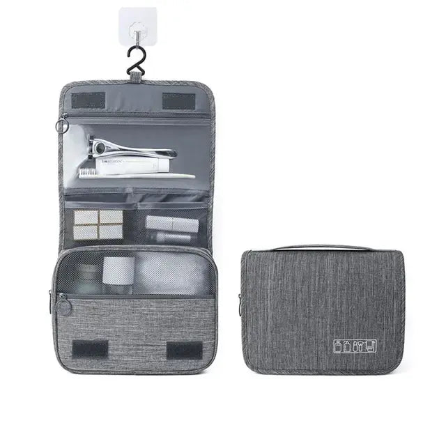 Foldable Toiletry Bag Organizer/ Travel Organizer Pack Safe/ Cosmetic Organizer - SecureTravelGlow