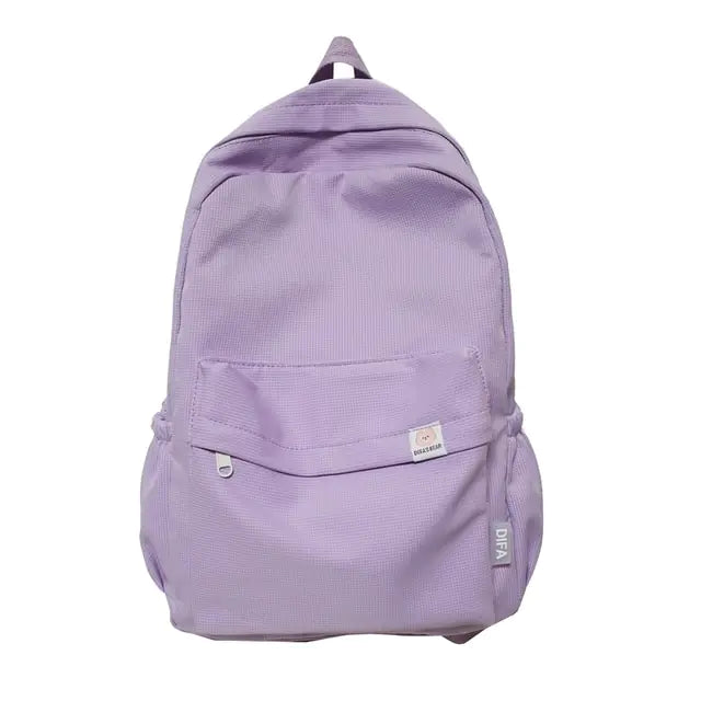 Female Travel Bag/ Pastel Aesthetic Back pack/ School bag - SecureTravelGlow