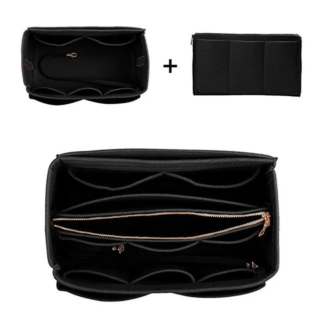 Bag Insert Organizer/ Tote Bag Insert Organizer/ Make Up Organizer/ Travel Item - SecureTravelGlow