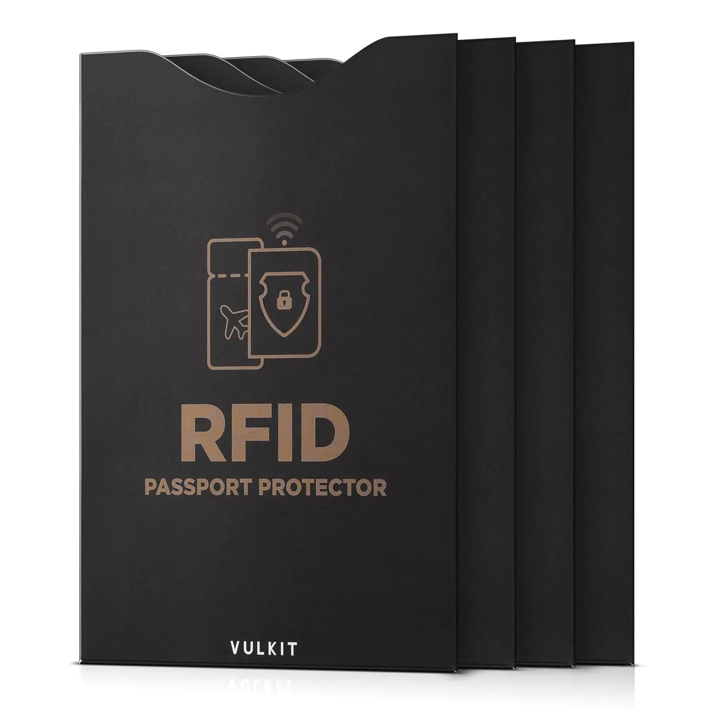RFID Shield Passport Sleeves Set 4-Pack