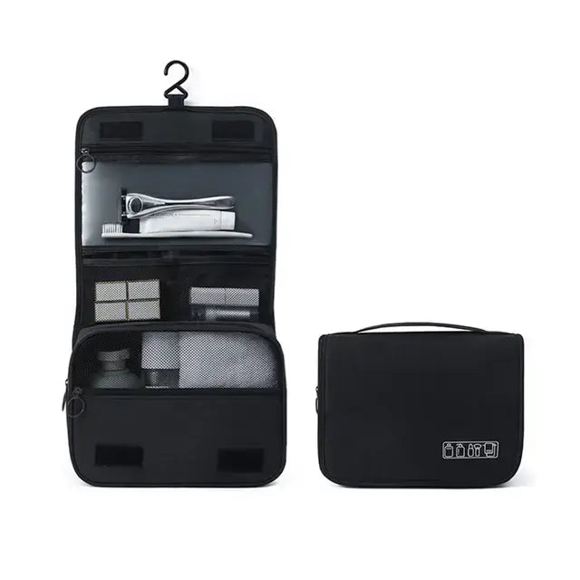Foldable Toiletry Bag Organizer/ Travel Organizer Pack Safe/ Cosmetic Organizer - SecureTravelGlow
