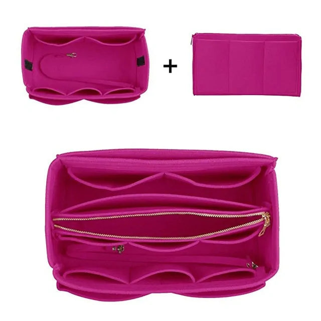 Bag Insert Organizer/ Tote Bag Insert Organizer/ Make Up Organizer/ Travel Item - SecureTravelGlow
