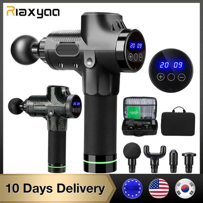 High Frequency Massage Gun/ Portable Muscle Massager/ Muscle Pain Tool - SecureTravelGlow