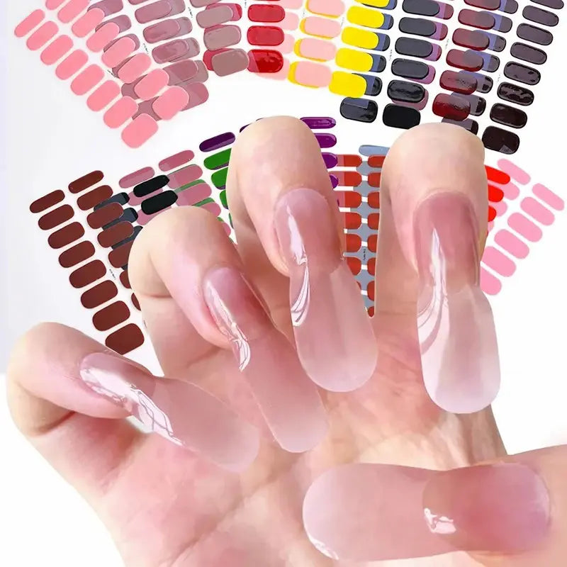 DIY Gel Nail Stickers/ Instant Nail Color - SecureTravelGlow